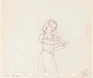 Snow White and the Seven Dwarfs Animation Production Drawing Original Art (Disney, 1937) - The Cricket Gallery