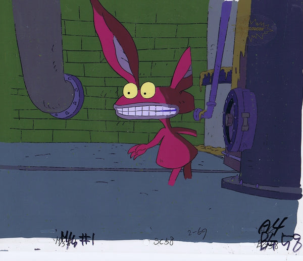 AAHHH!!! REAL MONSTERS ORIGINAL 1990S NICKELODEON PRODUCTION CEL ICKIS SET - The Cricket Gallery