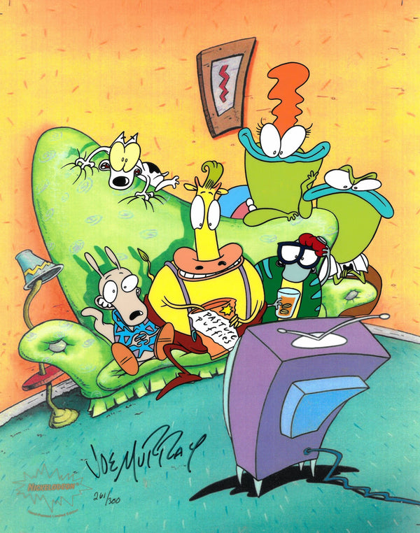 ROCKO'S MODERN LIFE Signed Hand Painted Limited Edition Cel Nickelodeon 1990's - The Cricket Gallery