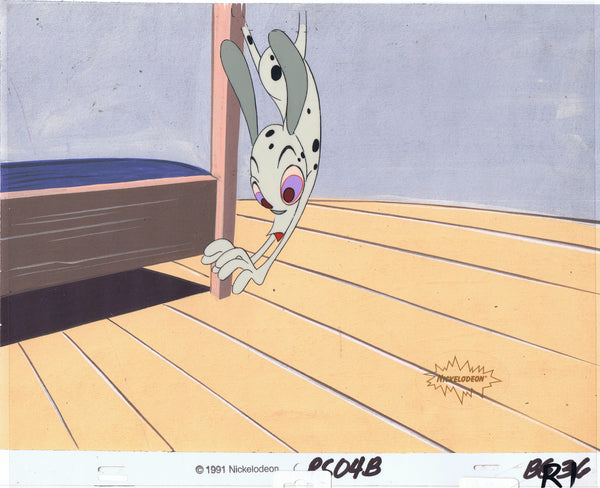 Ren & Stimpy Original 1990 Animation Art Production Cel Nickelodeon Fire Dogs - The Cricket Gallery